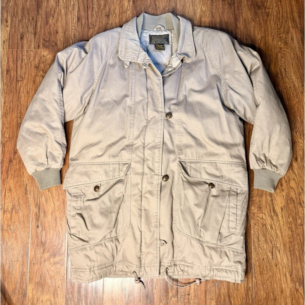 Vintage 90's Eddie Bauer Goose Down Parka Coat Jacket Quilted Womens Size Large